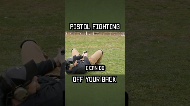 Green Beret Pistol Fighting Off Your Back #shorts #military #specialforces