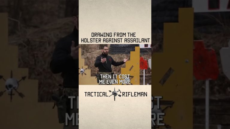 Drawing From The Holster Against Assailant #shorts #selfdefense #military #lawenforcement