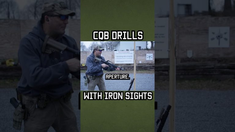 CQB Drills for Iron Sights #shorts #military #specialforces
