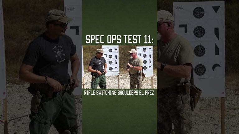 Spec Ops Test 11: Rifle Switching Shoulders El Prez #shorts #military #army #lawenforcement