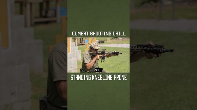Combat Shooting Drill: Standing Kneeling Prone #shorts #specialforces #greenberet