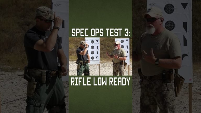 Spec Ops Test 3: Rifle Low Ready #shorts #military #specialforces #training #explore