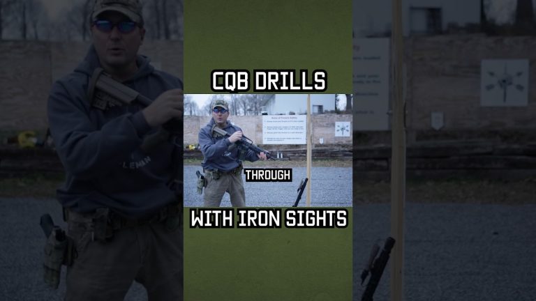 CQB Drills with Iron Sights for you to try! #shorts #military #specialforces