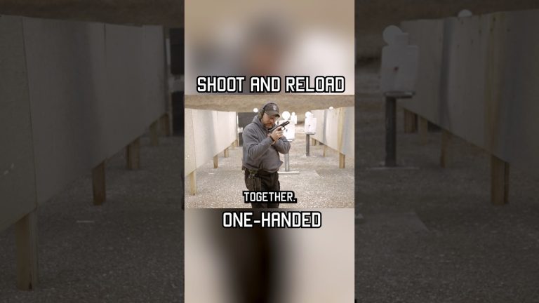 Shoot and Reload One-Handed #shorts #military #tips