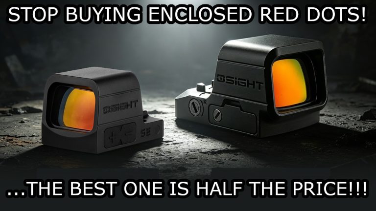 The BEST ENCLOSED RED DOT is Half the Price! OSIGHT XE AMRS & SE 6 MOA REVIEW!