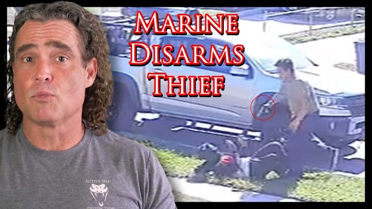 Marine WRECKS Armed Robber | Active Self Protection