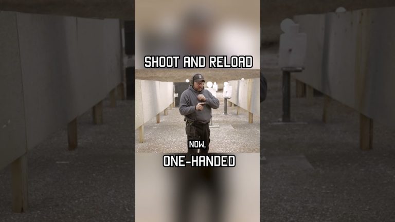 Shoot and Reload ONE-HANDED #shorts #tips #military #lawenforcement